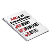 Anesthesioloog anesthesioloog Doctor Nurse Funny Notitieboek (Rechterzijde)