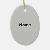 Anesthesioloog Caduceus Oval Ornament (Achterkant)