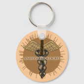 Anesthesioloog Caduceus Sleutelhanger (Voorkant)