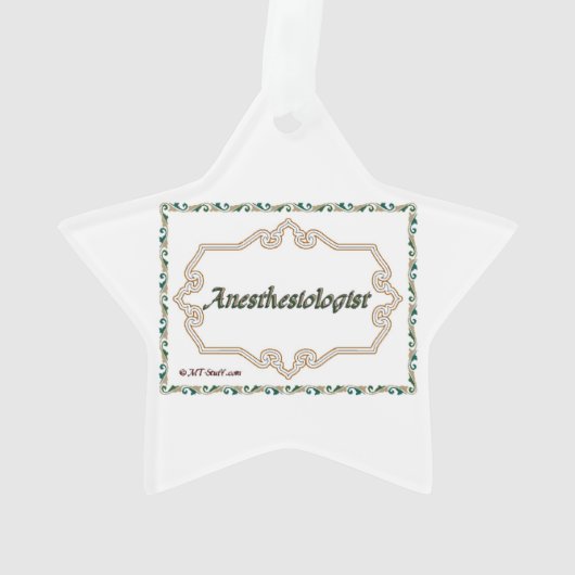 Anesthesioloog - Classy Ornament (achterkant)