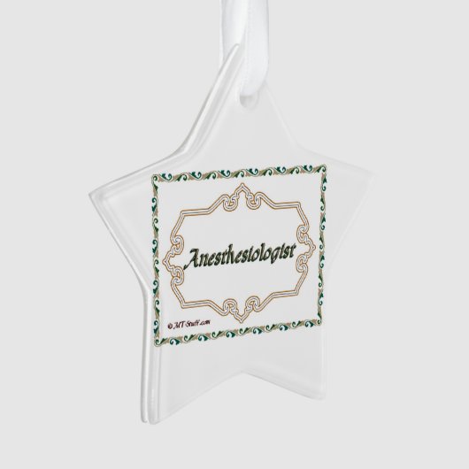 Anesthesioloog - Classy Ornament (voorkant)