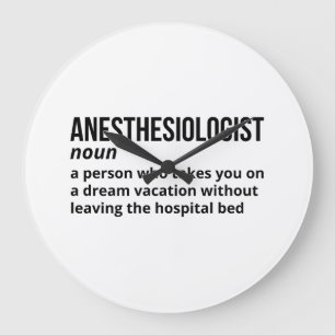 Anesthesioloog Definitie - Doctor Gift Grote Klok