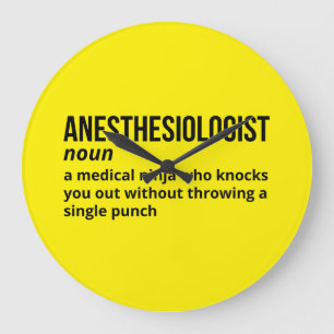 Anesthesioloog Definitie - Medische Humor Grote Klok