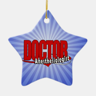 Anesthesioloog DOCTOR BIG RED LOGO Keramisch Ornament