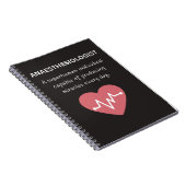 Anesthesioloog, een bovenmenselijk individu notitieboek (Rechterzijde)