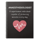 Anesthesioloog, een bovenmenselijk individu notitieboek (Voorkant)