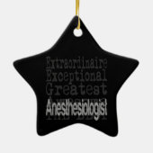 Anesthesioloog Extraordinaire Keramisch Ornament (Achterkant)