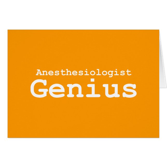 Anesthesioloog Genius Gifts (Voorkant Horizontaal)