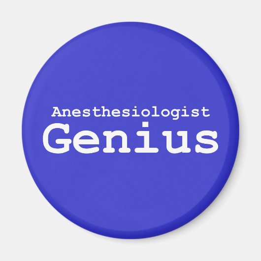 Anesthesioloog Genius Gifts Magneet (Voorkant)