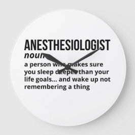 Anesthesioloog - Grappige definitie Gift Grote Klok
