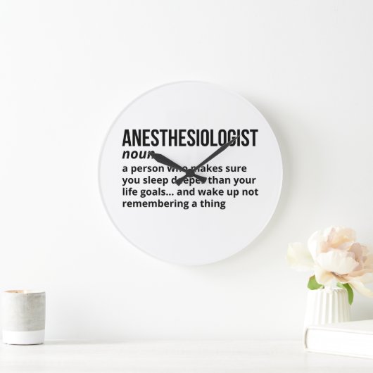 Anesthesioloog - Grappige definitie Gift Grote Klok (Huis)