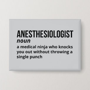 Anesthesioloog Humor Button