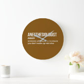 Anesthesioloog Humor Definition Wall Clock Grote Klok (Huis)