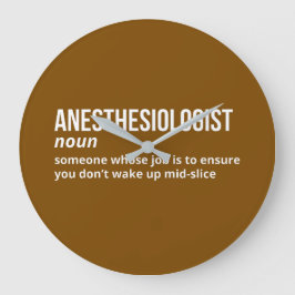 Anesthesioloog Humor Definition Wall Clock Grote Klok