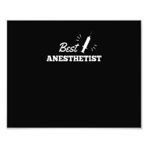 Anesthesioloog Job Verpleegkundige Anesthesiologen Foto Afdruk