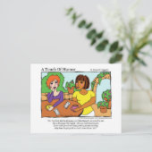 Anesthesioloog Massage Comic "A Touch Humor" Briefkaart (Staand voorkant)