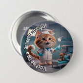 Anesthesioloog medisch doktersgeschenk ronde button 7,6 cm (Voorkant /achterkant)