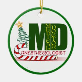 Anesthesioloog MERRY CHRISTMAS Keramisch Ornament
