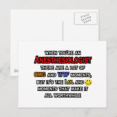 Anesthesioloog ... OMG WTF LOL Briefkaart (Voorkant / Achterkant)