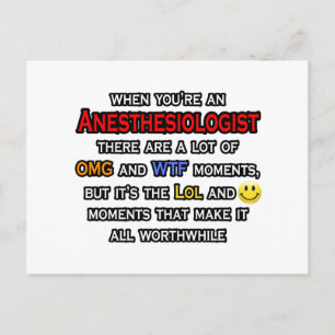 Anesthesioloog ... OMG WTF LOL Briefkaart