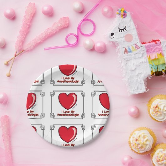 anesthesioloog papieren bordje (Feest)
