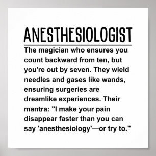 anesthesioloog poster