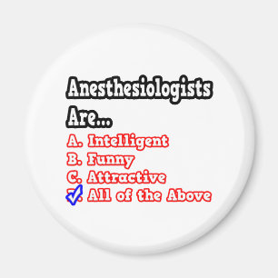 Anesthesioloog Quiz... Joke Magneet