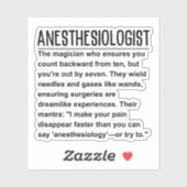 anesthesioloog sticker (Vel)