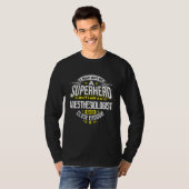 Anesthesioloog superheld Idee voor artsen T-shirt (Voorkant volledig)