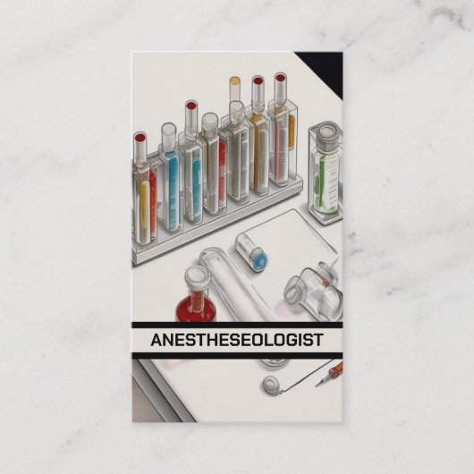 anesthesioloog visitekaartje (Voorkant)