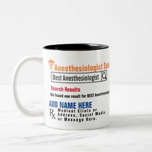 Anesthesioloog zoeken Geschenk Mok (Links)