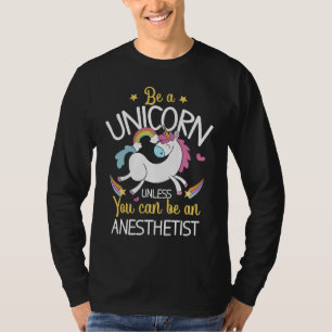 Anesthesist Eenhoorn Anesthesiologie CRNA Verpleeg T-shirt