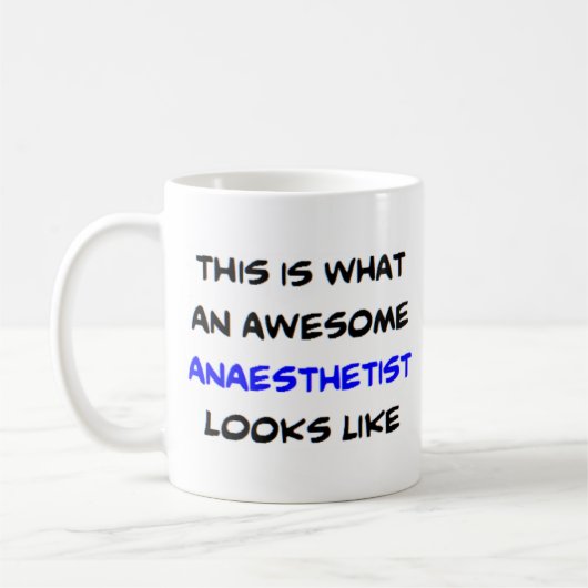 anesthesist, geweldige koffiemok (Links)
