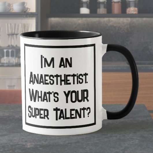 Anesthesist Super Talent. Mok met twee toonkoffie