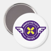 Anesthesisten verenigde badge magneet (Voorkant / Achterkant)