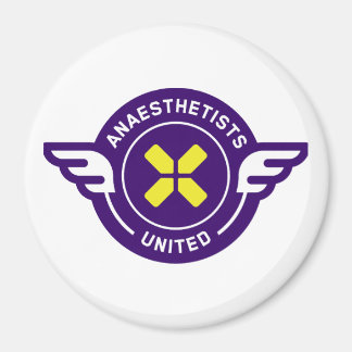 Anesthesisten verenigde badge magneet
