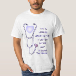 anesthesistenthoscoop voor verpleegkundigen t-shirt