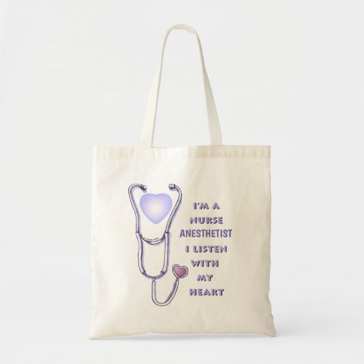anesthesistenthoscoop voor verpleegkundigen tote bag (Voorkant)