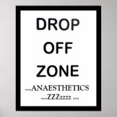 ANESTHETICA DROP UIT ZONE POSTER (Voorkant)