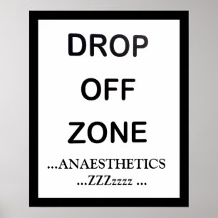 ANESTHETICA DROP UIT ZONE POSTER