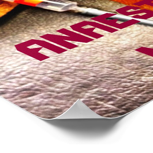 ANESTHETISCH GELD POSTER (Hoek)