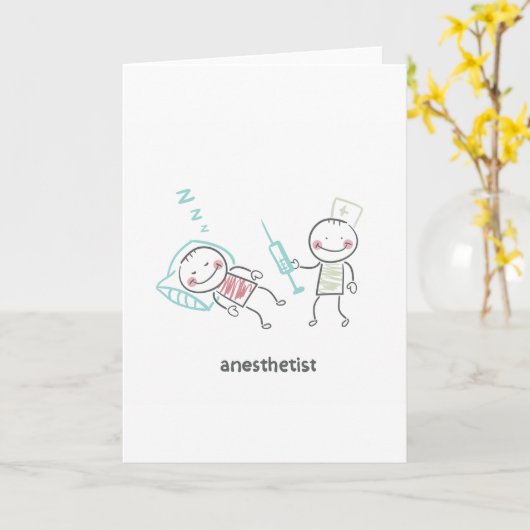 Anesthetisch Wenskaart Kaart (Gele Bloem)