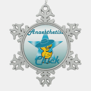 Anesthetist Chick #7 Tin Sneeuwvlok Ornament