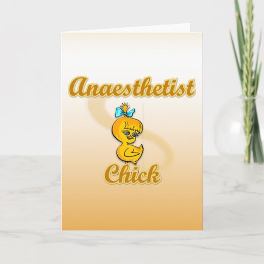 Anesthetist Chick Kaart (Voorkant)