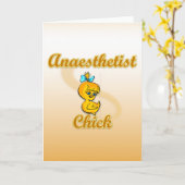 Anesthetist Chick Kaart (Gele Bloem)