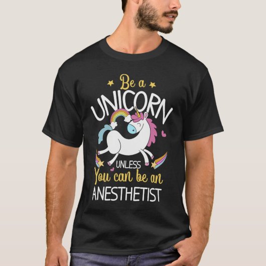 Anesthetist Unicorn Anesthesiology CRNA Nurse T-shirt (Voorkant)
