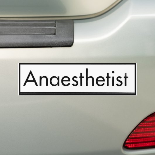 Anesthetistische Bumpersticker (Op auto)