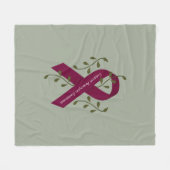 Aneurysm Awareness Fleece Blanket (Voorkant (Horizontaal))
