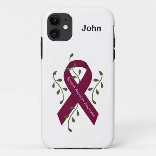 Aneurysm Awareness iPhone 11 Hoesje (Achterkant)