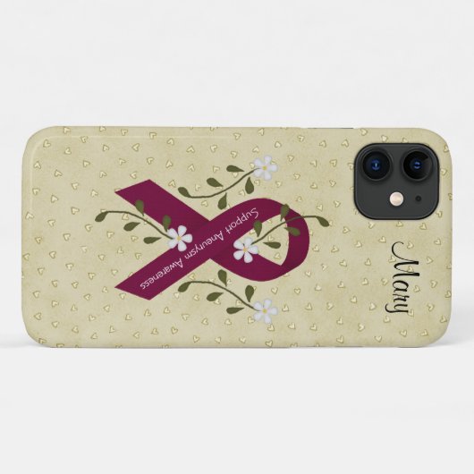 Aneurysm Awareness iPhone 11 Hoesje (Achterkant (horizontaal))